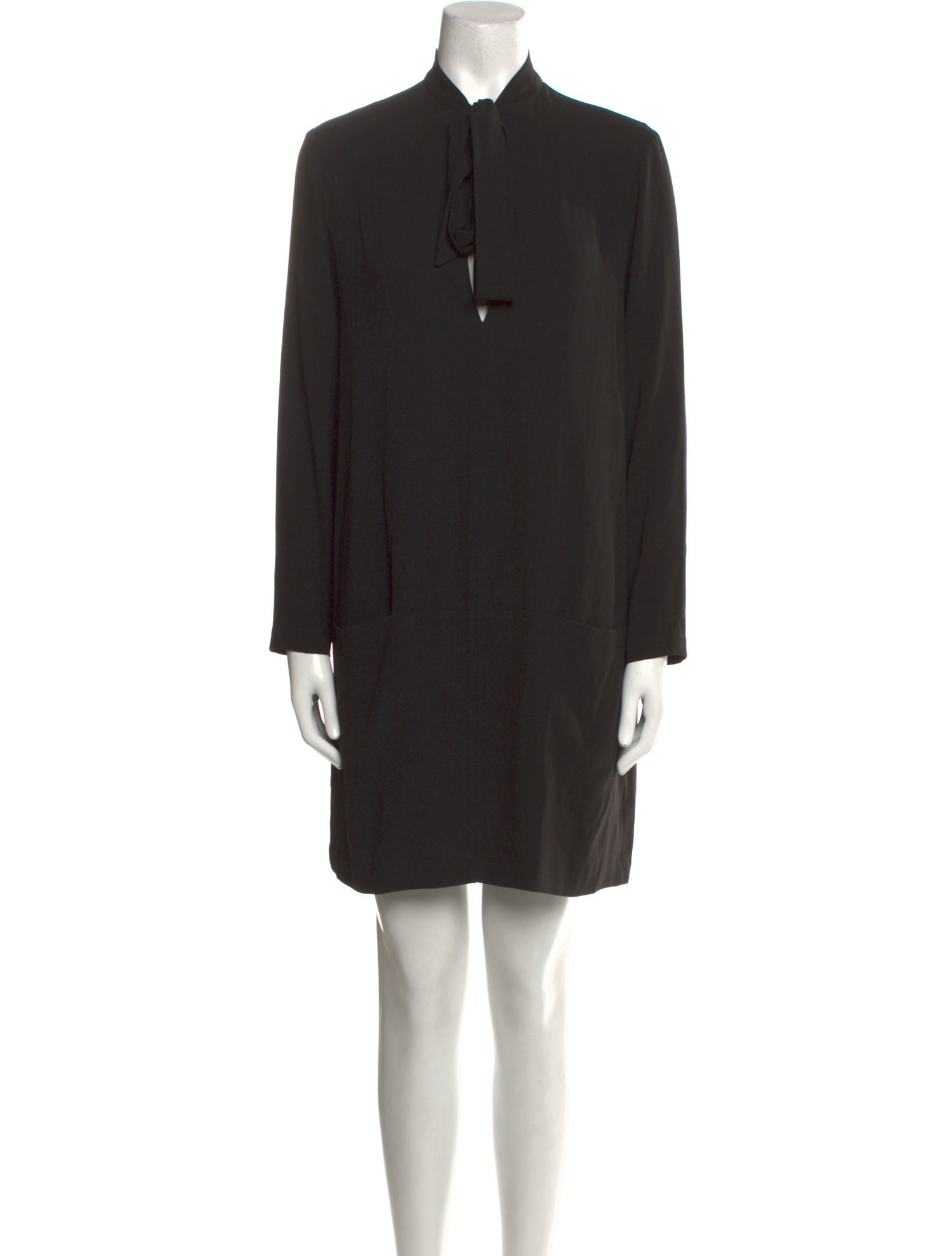 The Row Mock Neck Mini Dress