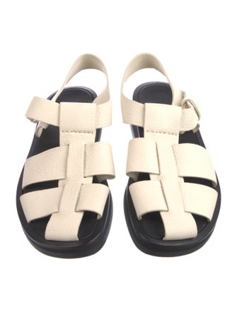 The Row Fisherman Leather Slides