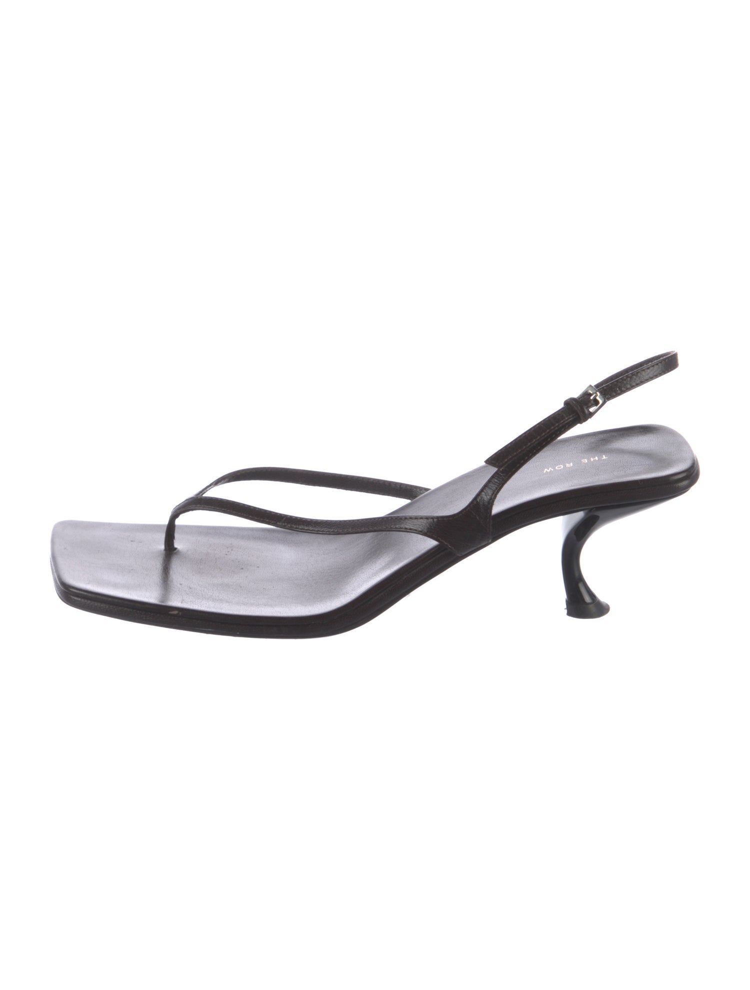The Row Leather Slingback Sandals