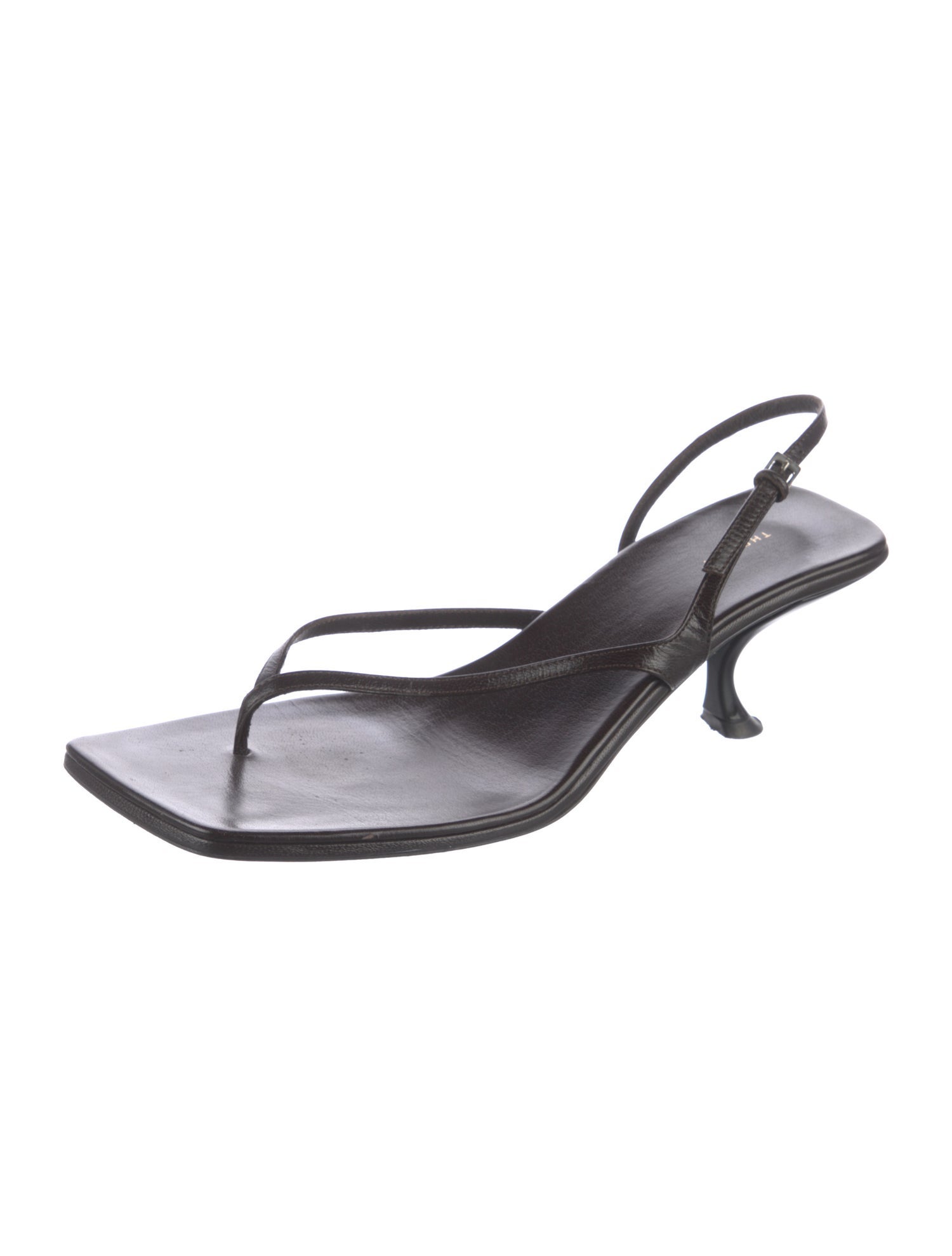 The Row Leather Slingback Sandals