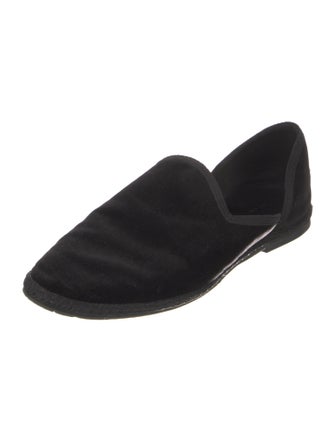 The Row Friulane Velvet D'Orsay Flats