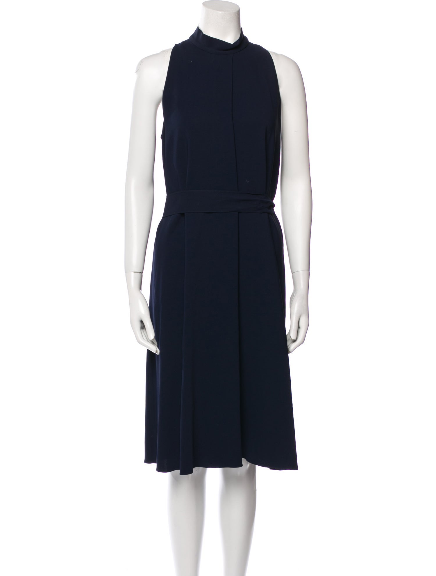 The Row Mock Neck Midi Length Dress
