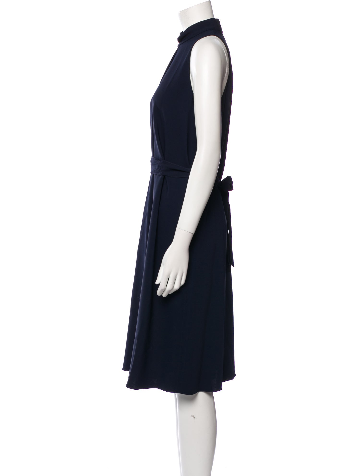 The Row Mock Neck Midi Length Dress