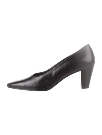 The Row Charlotte Leather Pumps