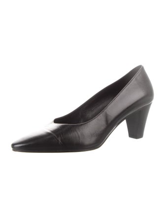The Row Charlotte Leather Pumps