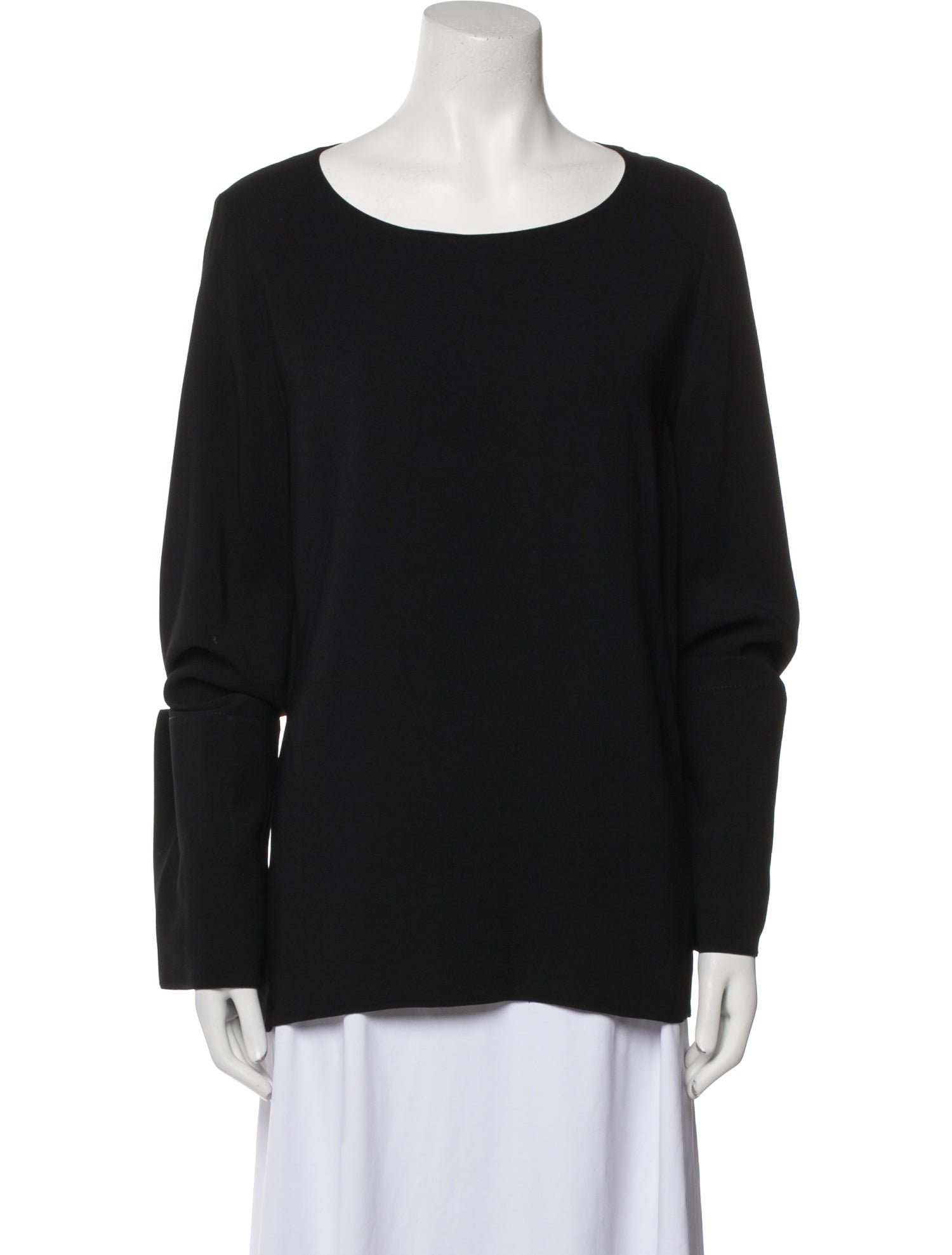 The Row Scoop Neck Long Sleeve Sweatshirt