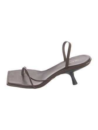 The Row Rai Patent Leather Slingback Sandals