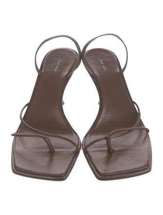 The Row Rai Patent Leather Slingback Sandals