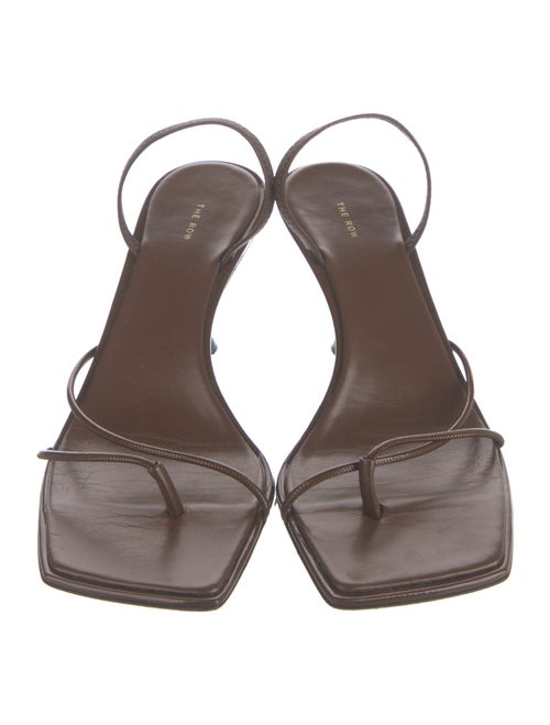 The Row Rai Patent Leather Slingback Sandals