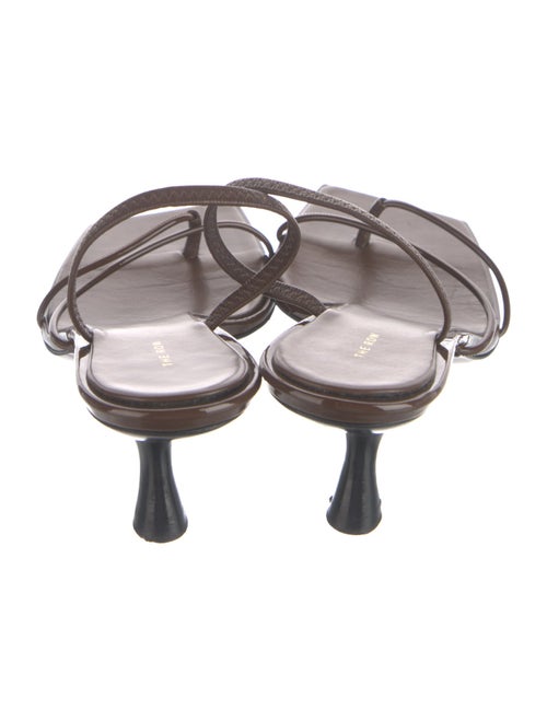 The Row Rai Patent Leather Slingback Sandals