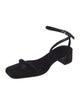 The Row Velvet Sandals