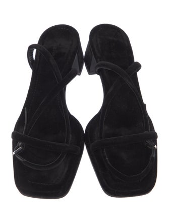 The Row Velvet Sandals