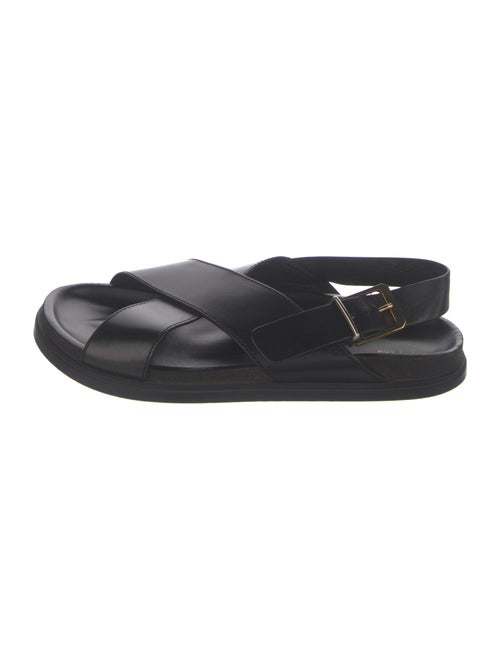 The Row Crossover Calfskin Slingback Sandals