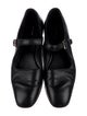 The Row Leather Mary Jane Flats