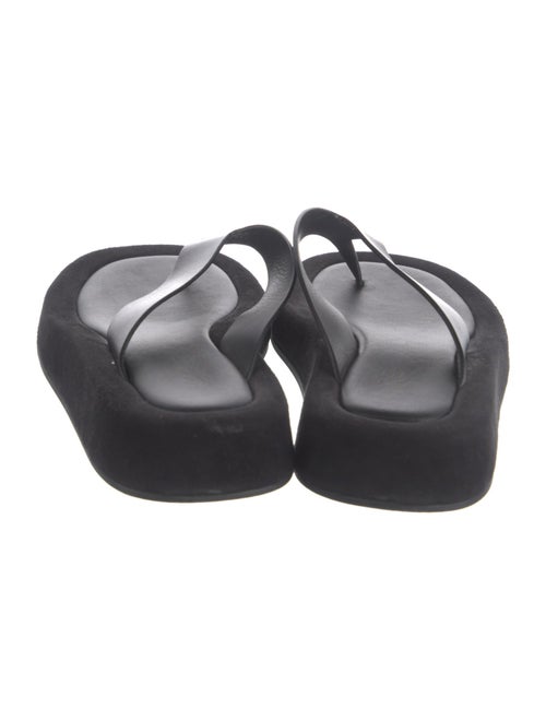 The Row Leather Flip Flops