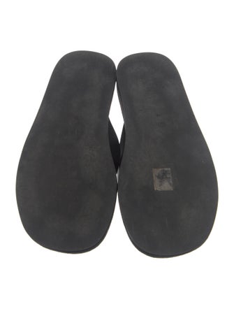 The Row Leather Flip Flops