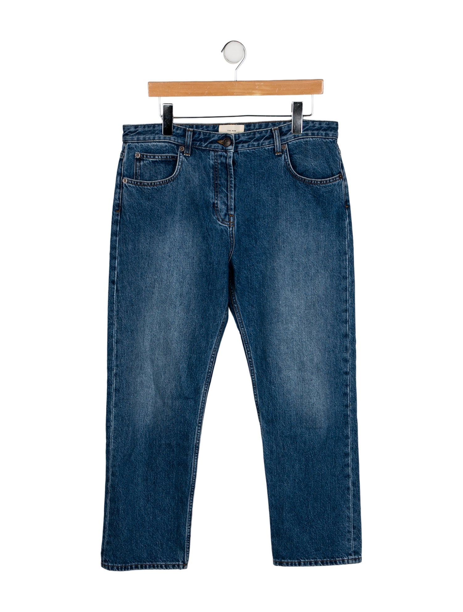 The Row High-Rise Straight Leg Jeans