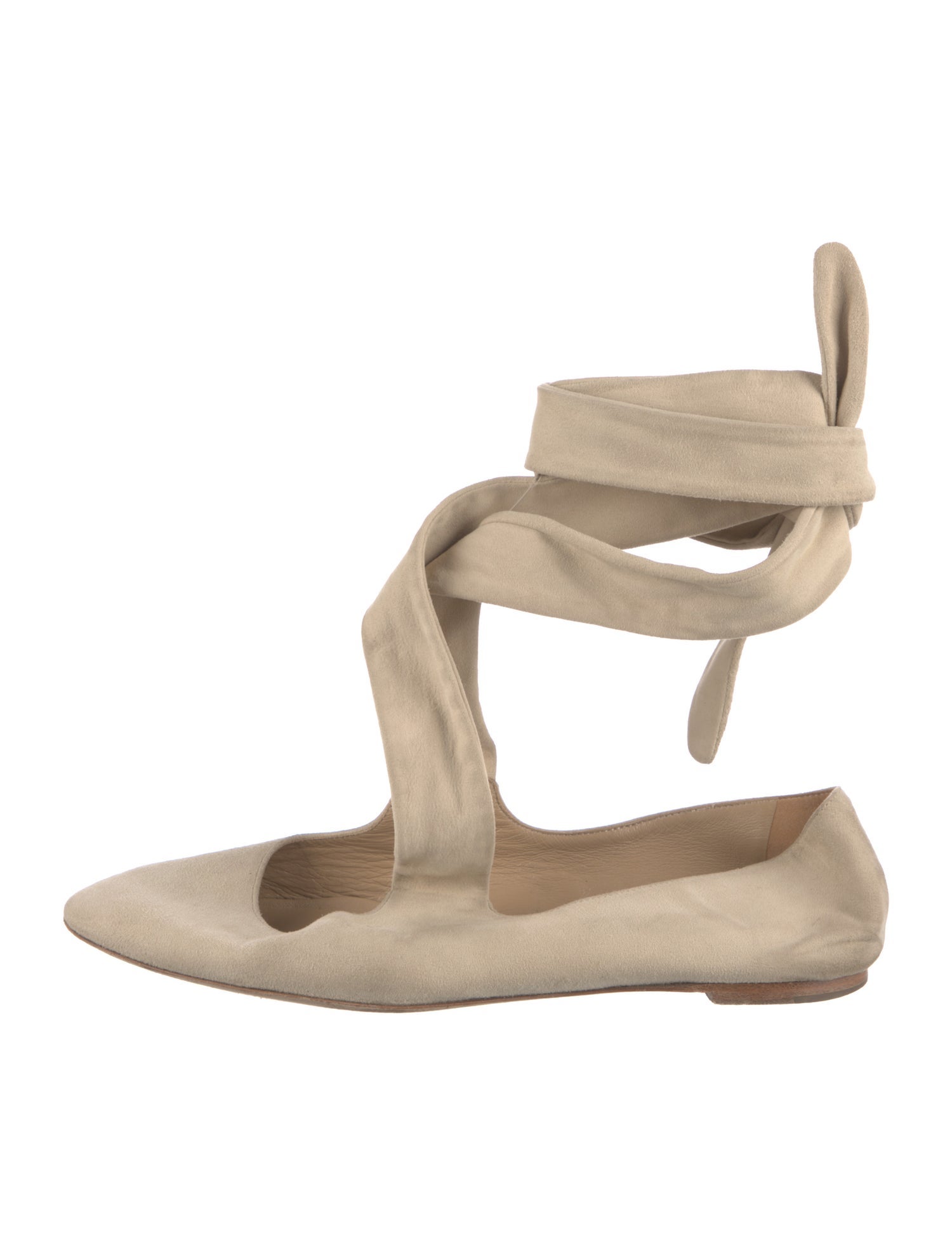 The Row Elodie Suede Flats