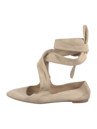 The Row Elodie Suede Flats