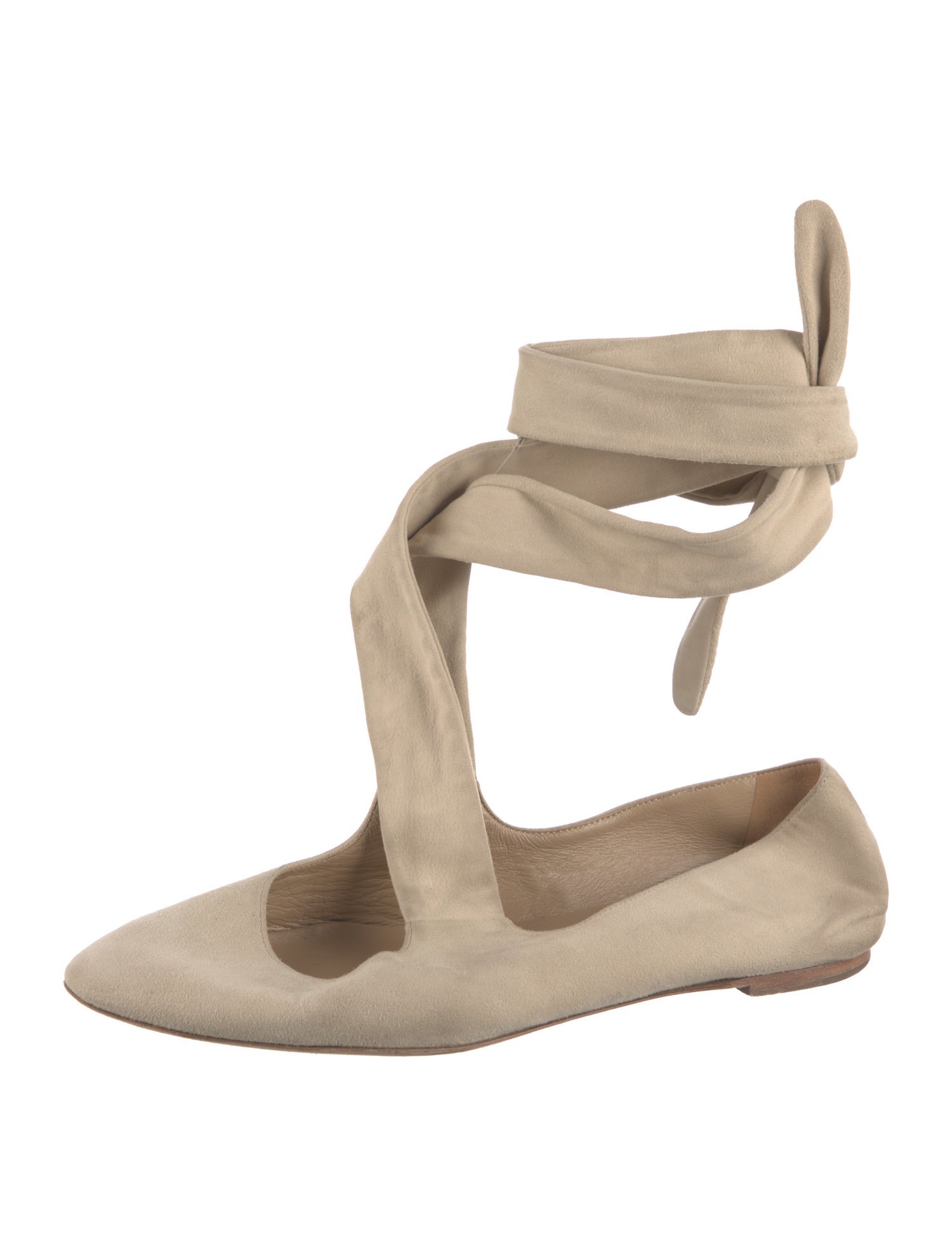 The Row Elodie Suede Flats