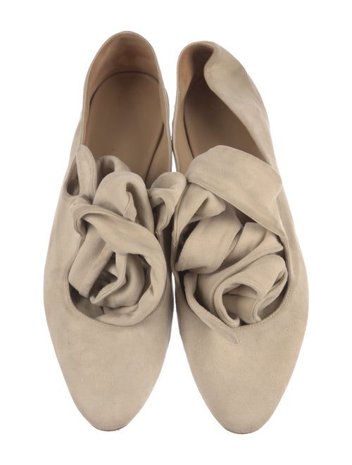 The Row Elodie Suede Flats