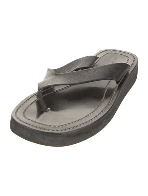 The Row Leather Slides