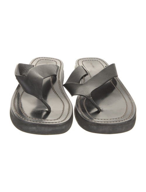 The Row Leather Slides