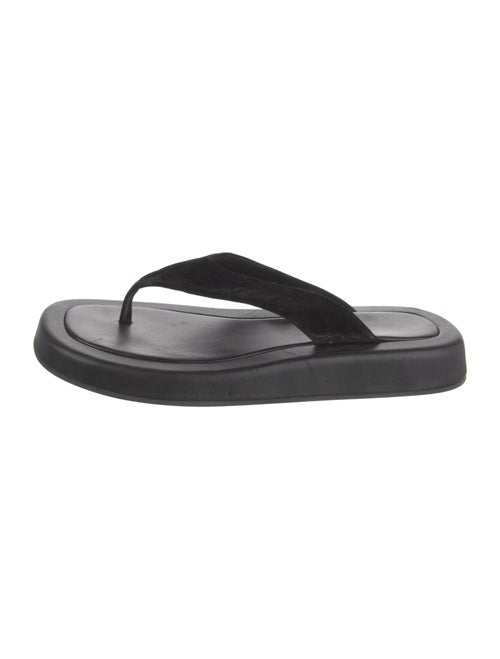 The Row Leather Flip Flops