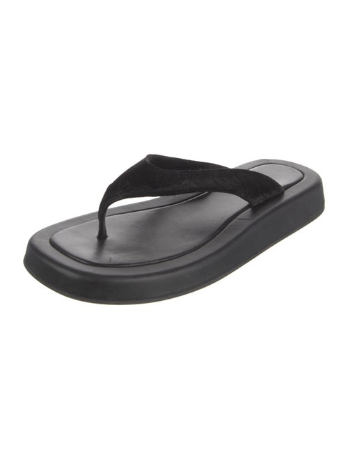 The Row Leather Flip Flops