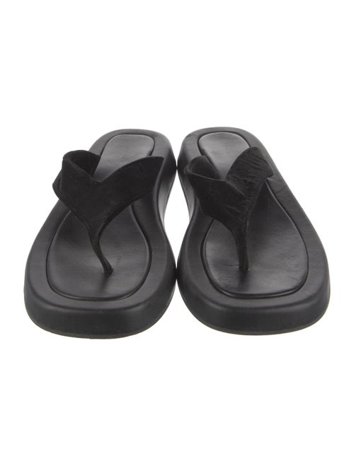 The Row Leather Flip Flops