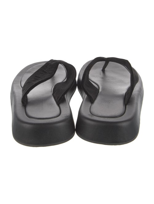 The Row Leather Flip Flops