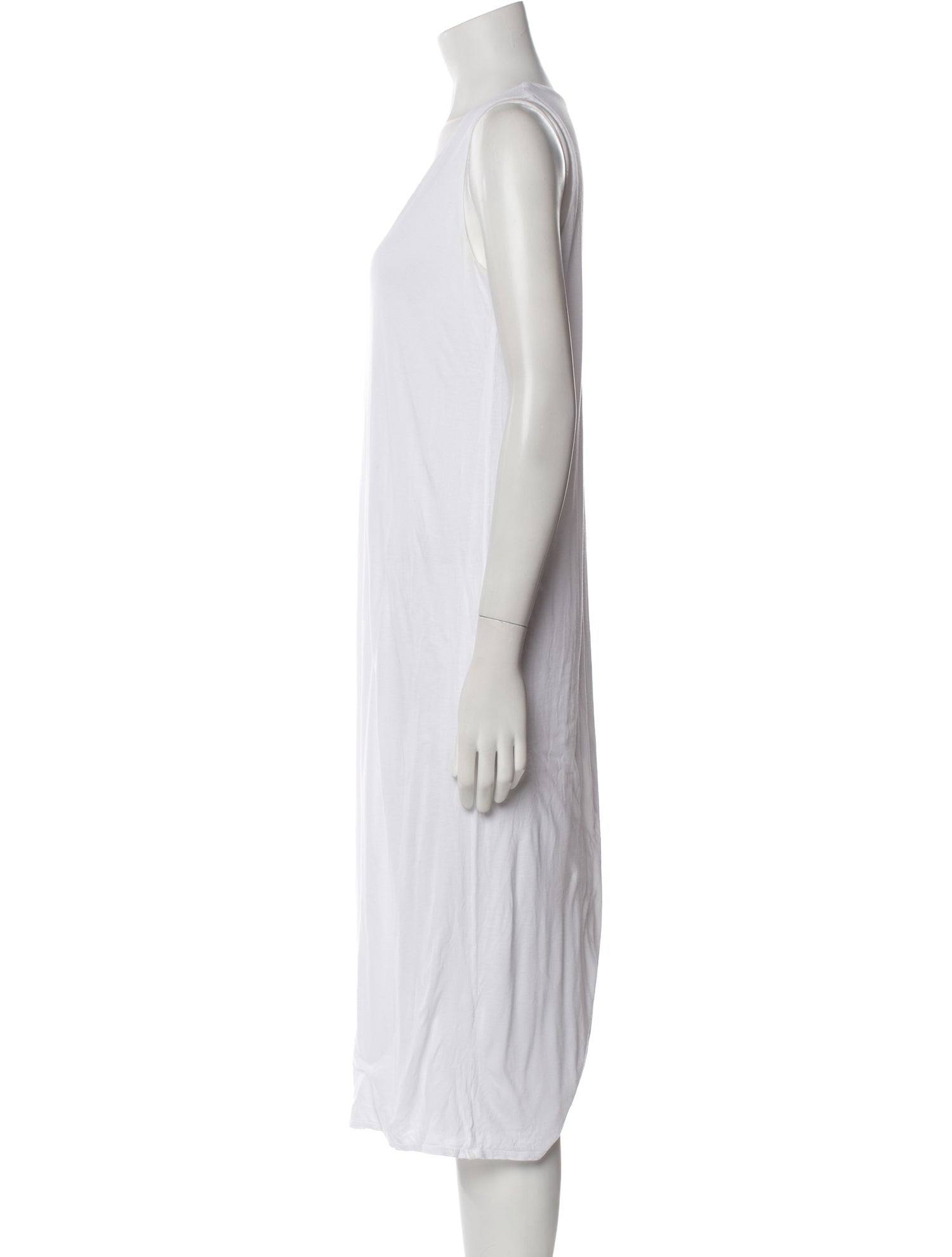 The Row Scoop Neck Knee-Length Dress