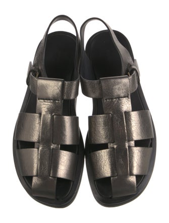 The Row Leather Slingback Sandals