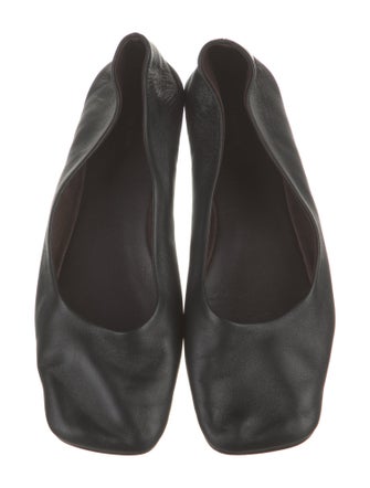 The Row Leather Ballet Flats