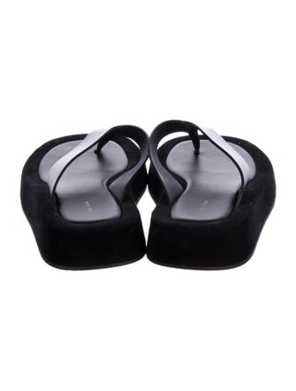 The Row Ginza Leather Flip Flops