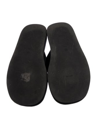 The Row Ginza Leather Flip Flops
