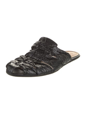 The Row Capri Snakeskin Mules