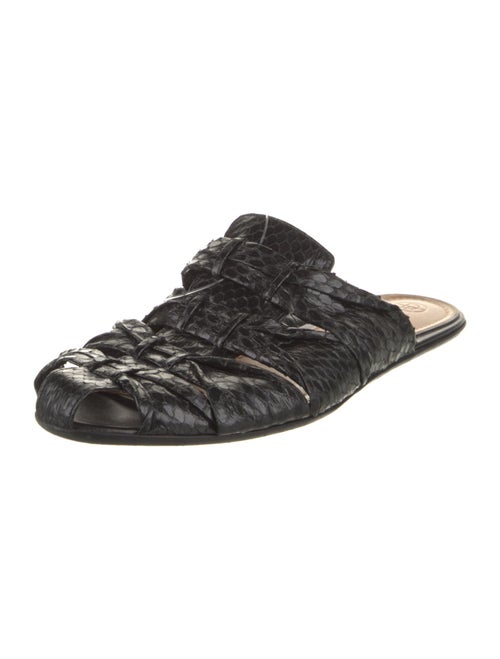 The Row Capri Snakeskin Mules