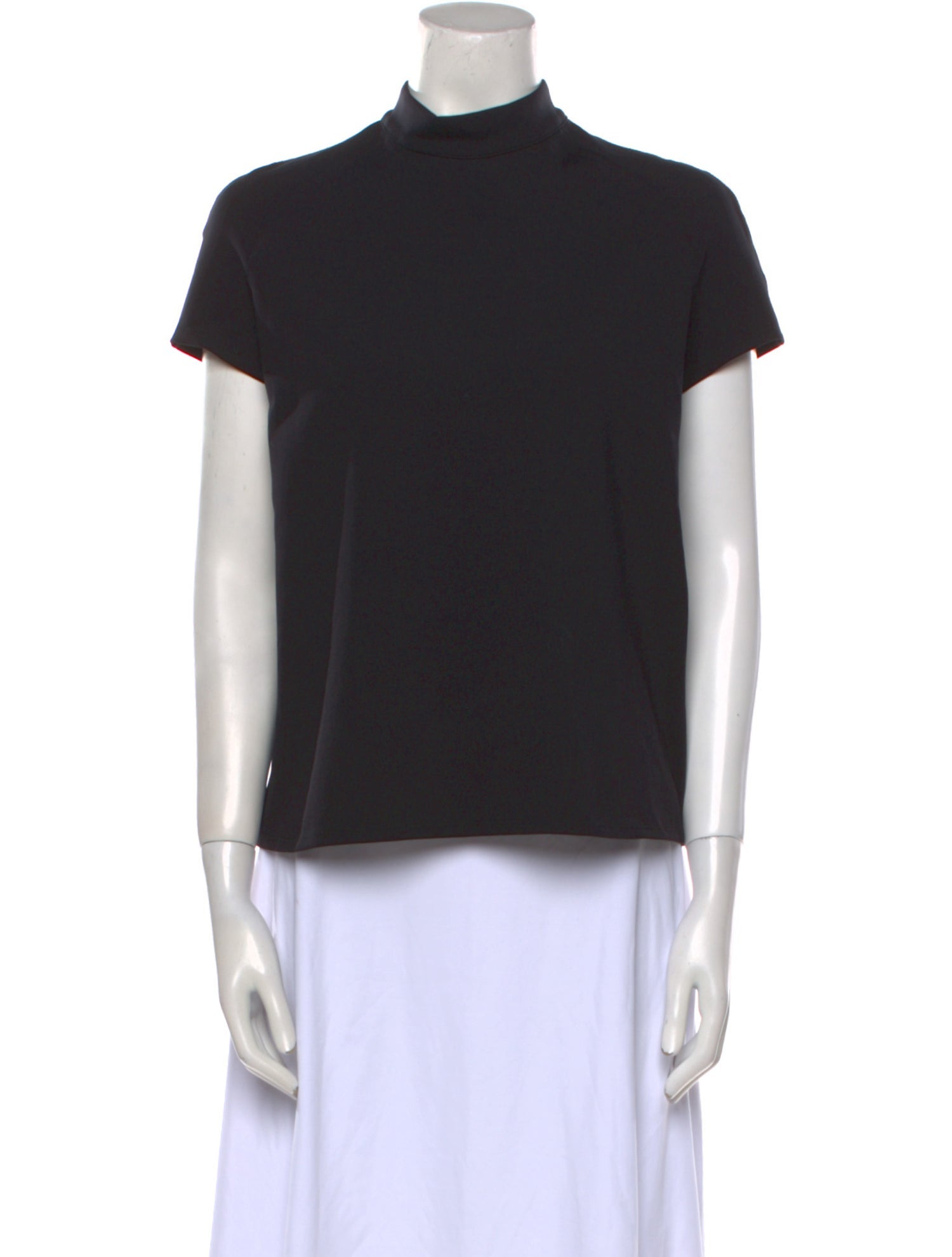 The Row Mock Neck Nylon Top