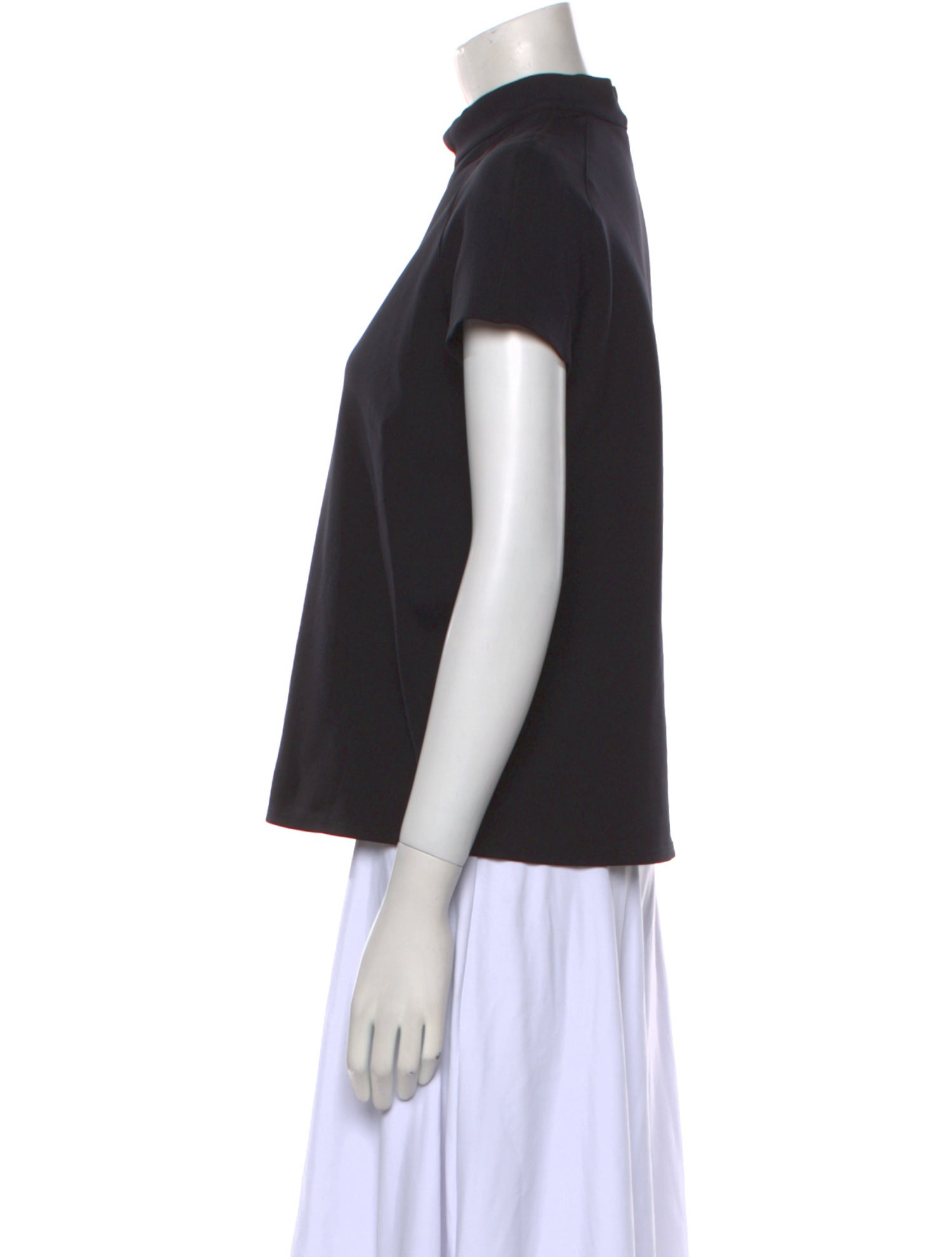 The Row Mock Neck Nylon Top