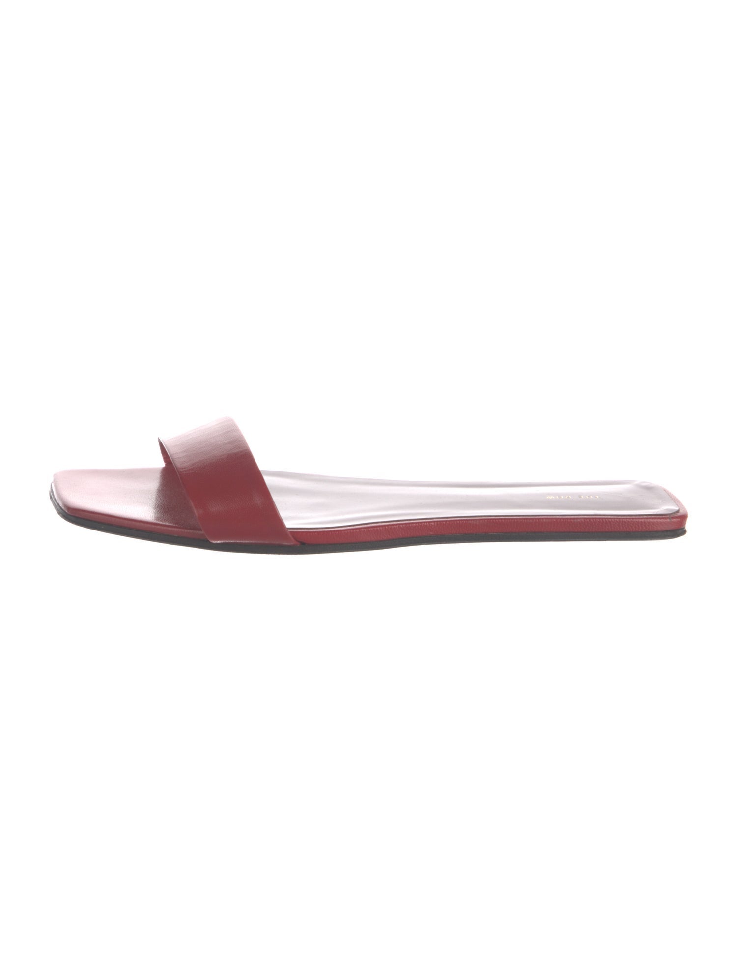 The Row Leather Slides