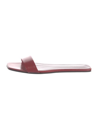 The Row Leather Slides