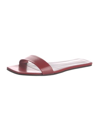 The Row Leather Slides