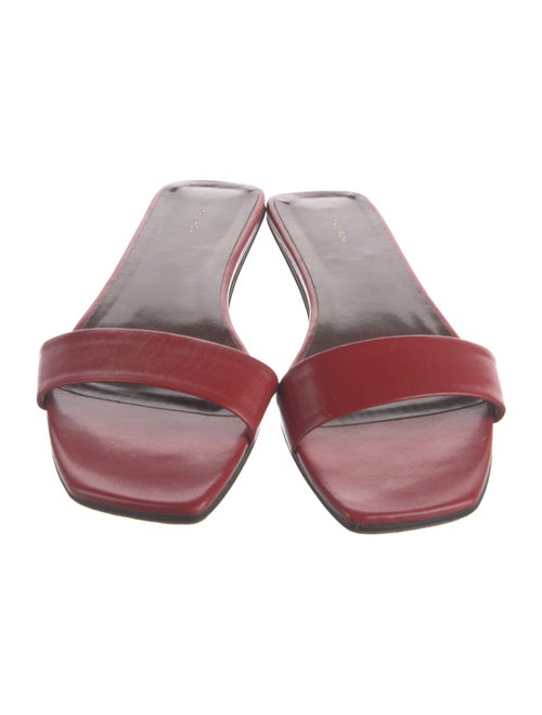 The Row Leather Slides