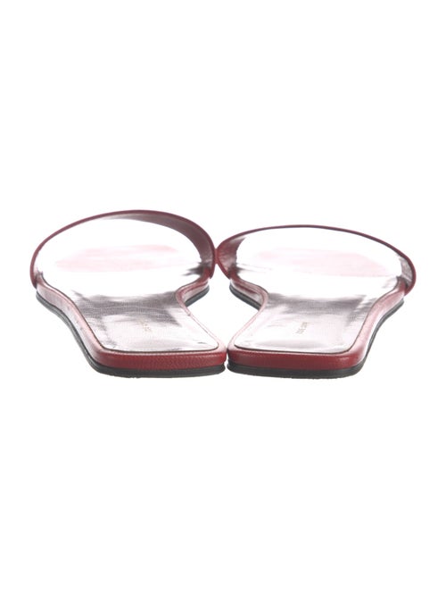 The Row Leather Slides