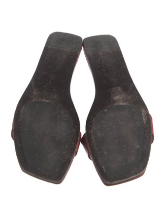 The Row Leather Slides