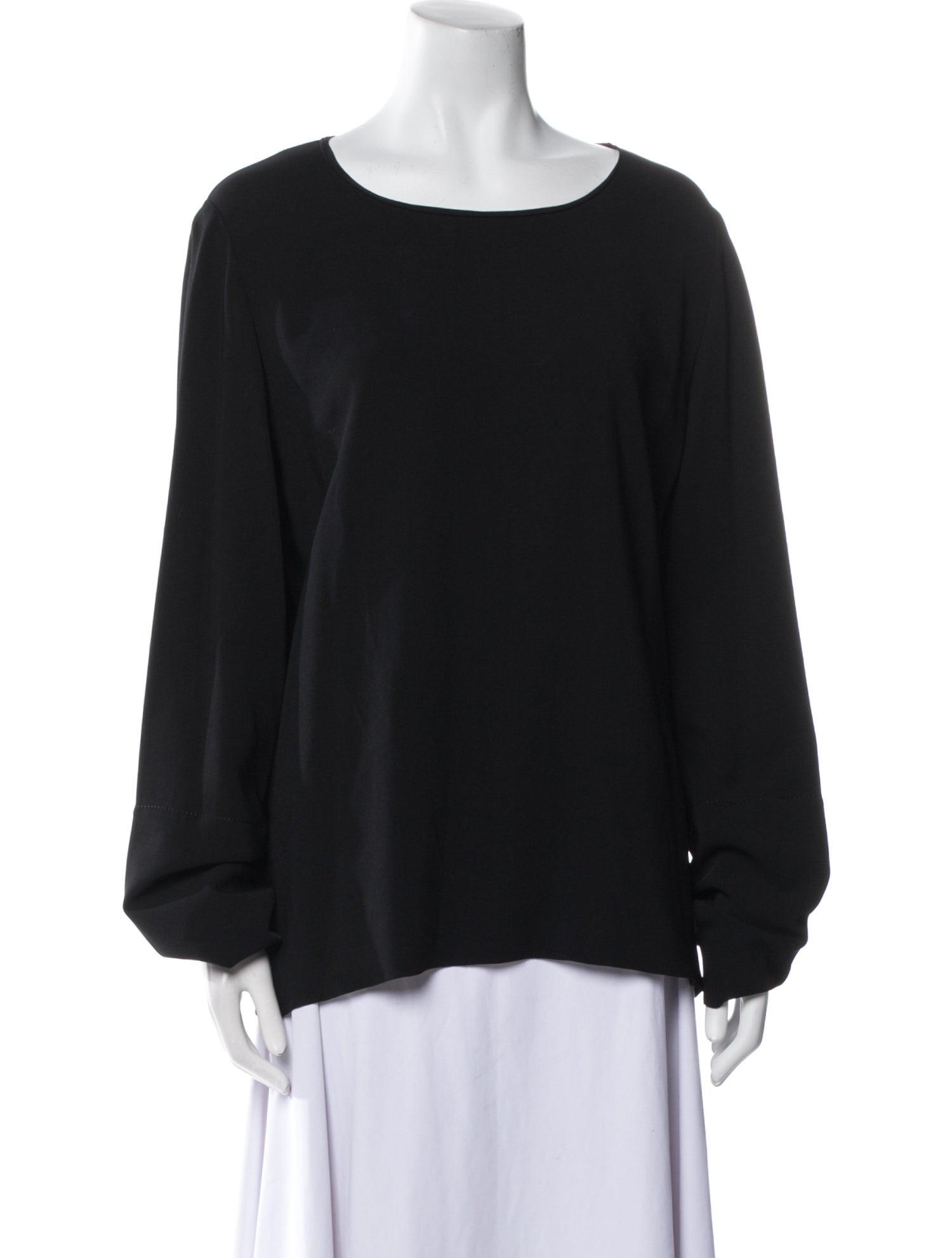 The Row Scoop Neck Long Sleeve Sweatshirt