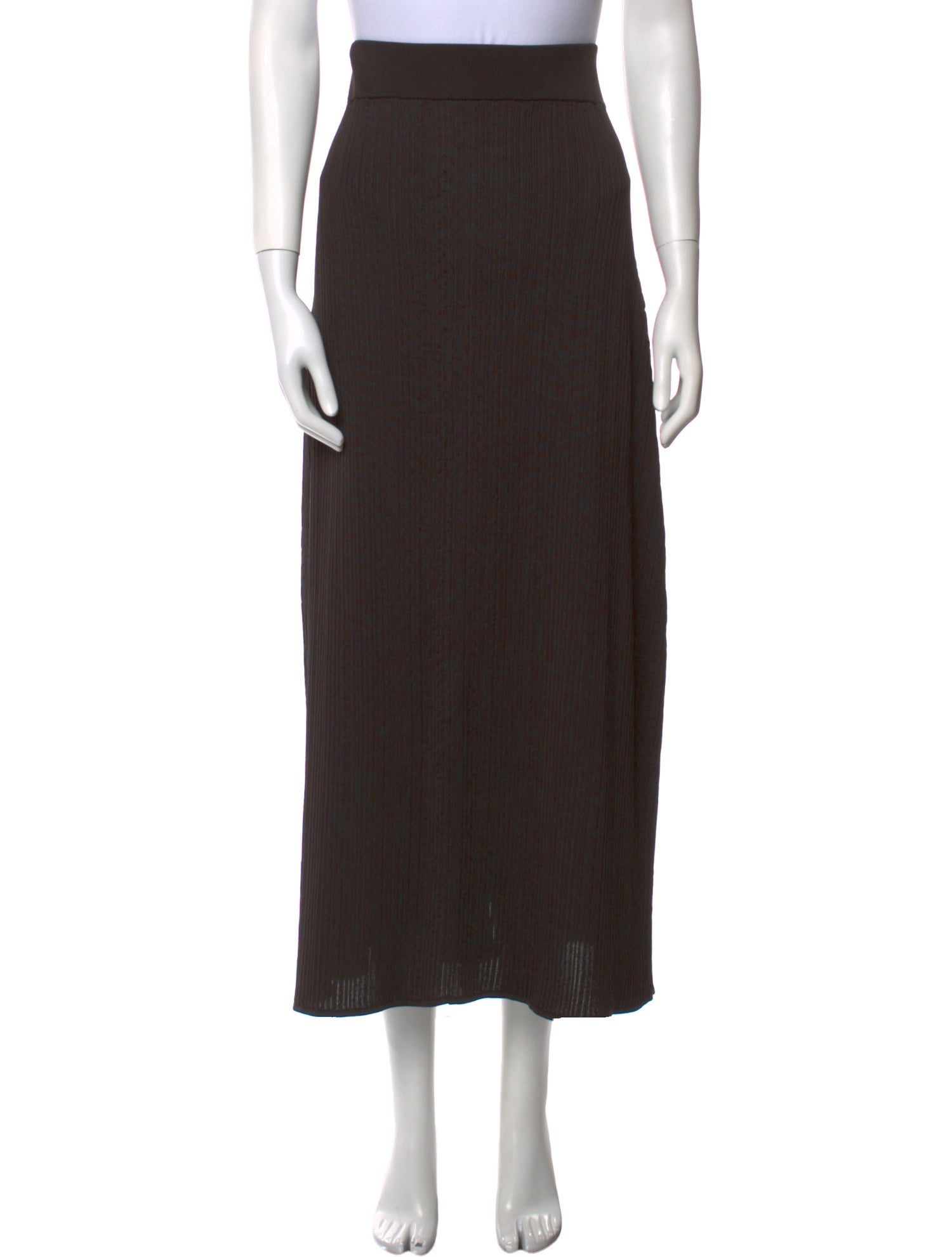 The Row Silk Midi Length Skirt