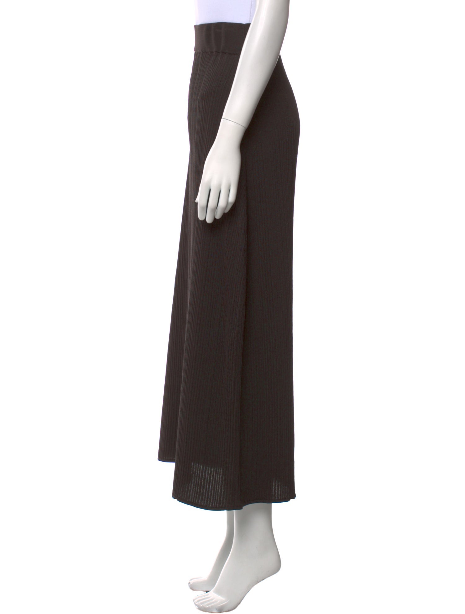 The Row Silk Midi Length Skirt