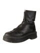 The Row Zipped 1 Leather Combat Boots